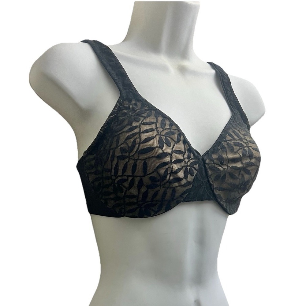 Olga Bra 35519 34C Underwire Adjustable Lace Pajama Sleepwear Women Clothing - Picture 4 of 6